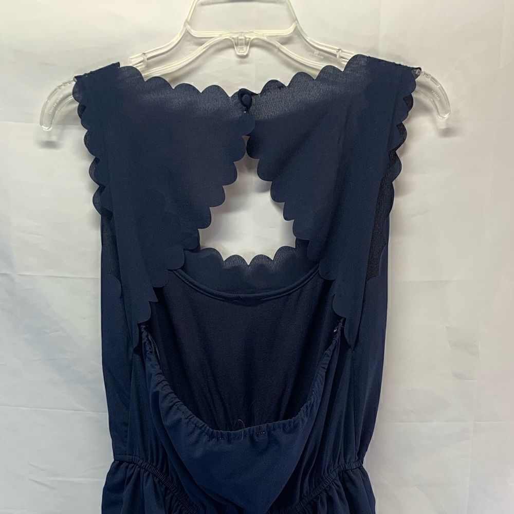 Double zero open back Navy dress - Picture 10 of 10